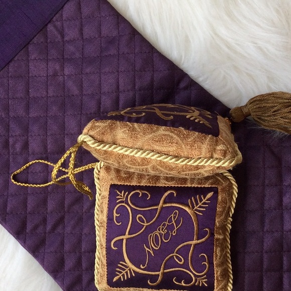 Ballard Designs Purple and Gold Holiday Decor - Picture 4 of 11